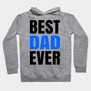 BEST DAD EVER ANTON BLK BLUE Print Hoodie